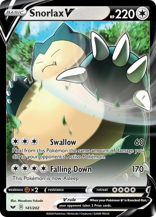 Snorlax V [SWSH01: Sword & Shield Base Set] 141/202