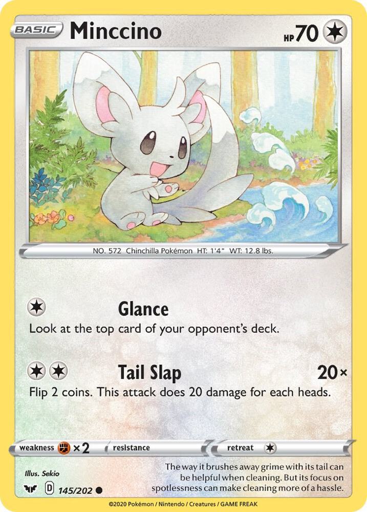 Minccino (145) [SWSH01: Sword & Shield Base Set] 145/202