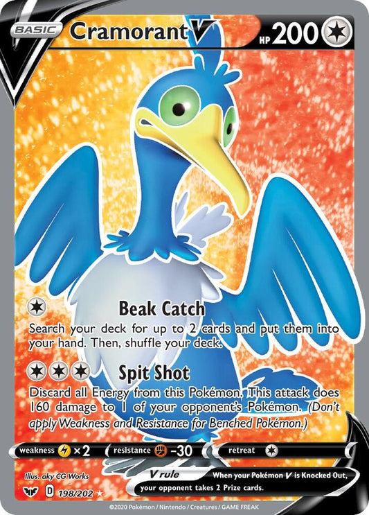Cramorant V (Full Art) [SWSH01: Sword & Shield Base Set] 198/202