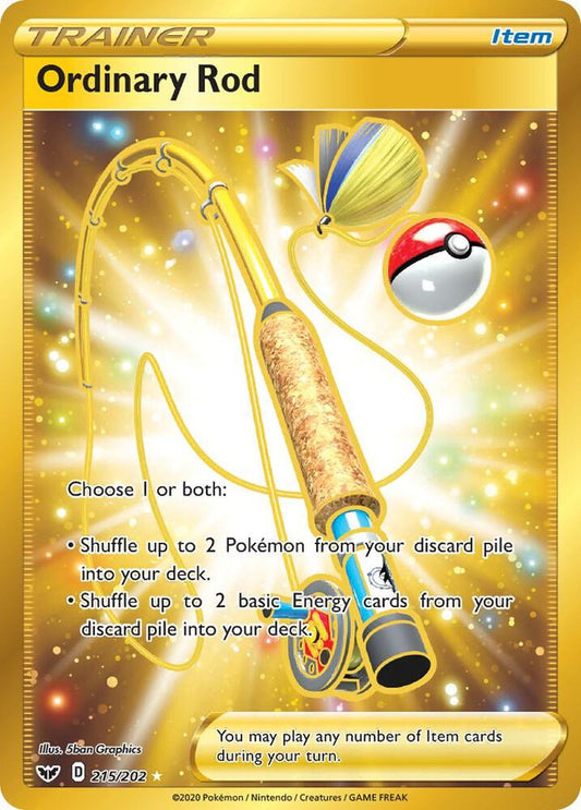 Ordinary Rod (Secret) [SWSH01: Sword & Shield Base Set] 215/202