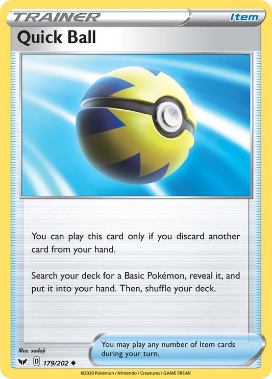Quick Ball [SWSH01: Sword & Shield Base Set] 179/202