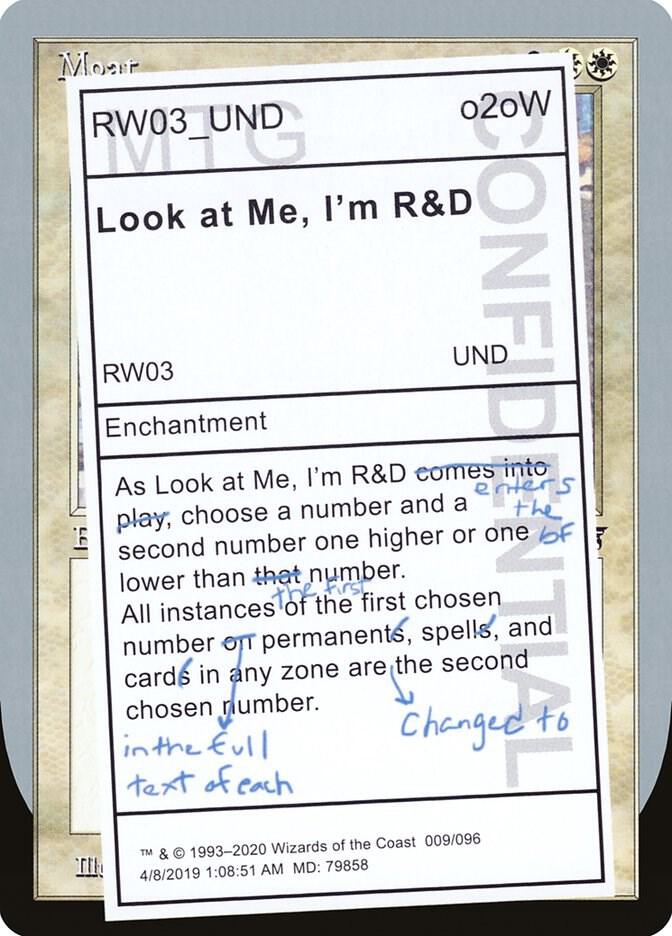 Look at Me, I'm R&D [Unsanctioned] 9