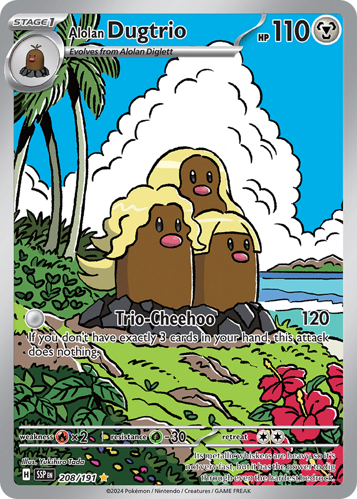 Alolan Dugtrio - 208/191 Surging Sparks