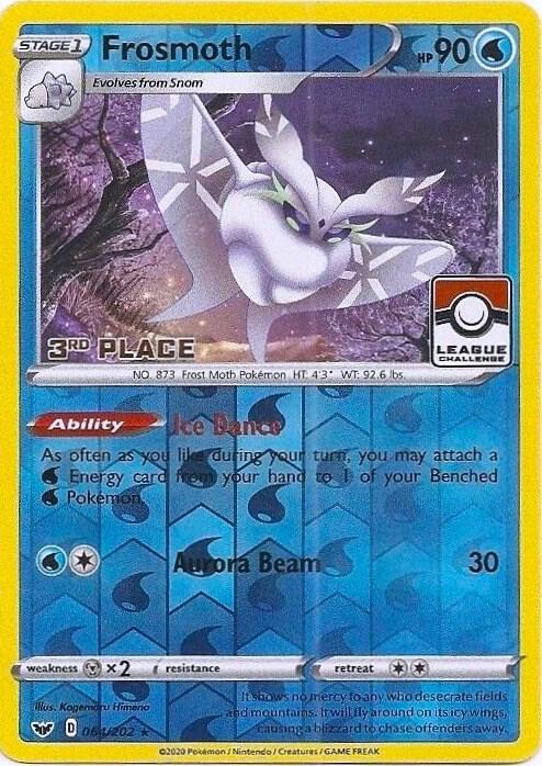 Frosmoth - 064/202 (League Challenge) [3rd Place] [League & Championship Cards] 064/202