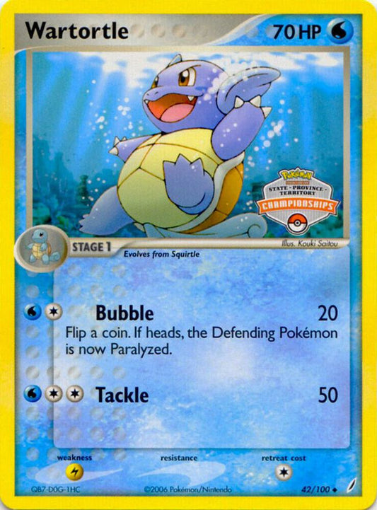 Wartortle - 42/100 (State Championships) [League & Championship Cards] 042/100