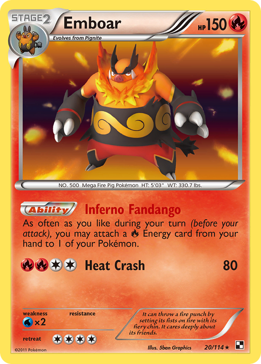 Emboar - 20/114 Black & White