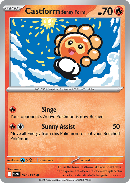 Castform Sunny Form - 20/191 Surging Sparks