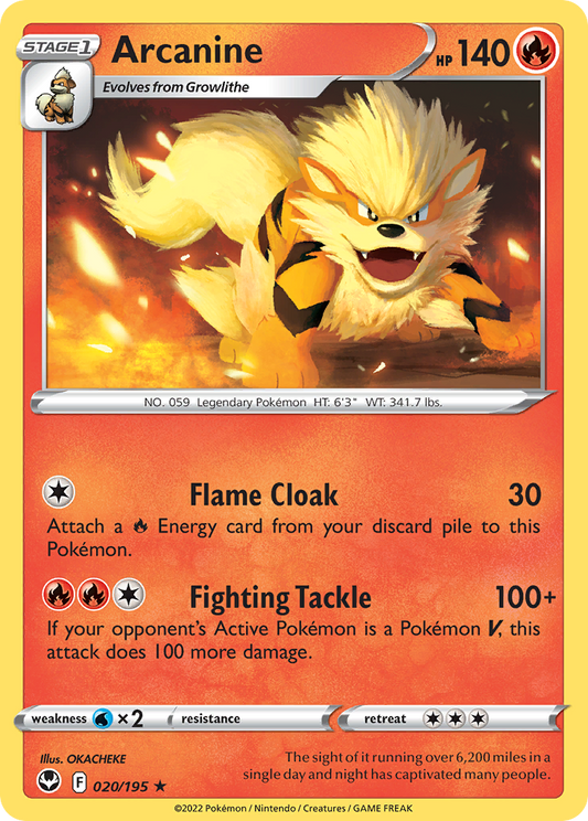 Arcanine - 20/195 Silver Tempest