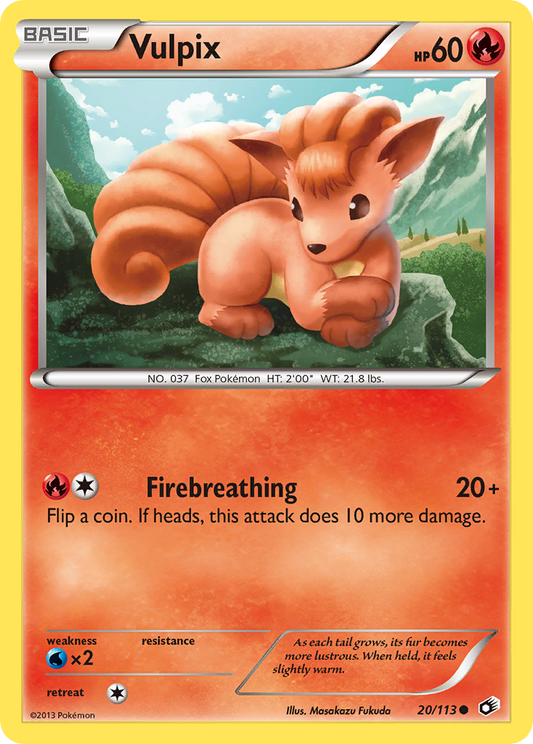 Vulpix - 20/113 Legendary Treasures