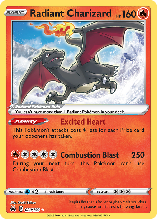 Radiant Charizard - 20/159 Crown Zenith