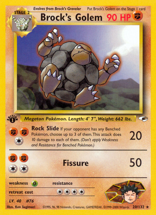 Brock's Golem - 20/132 Gym Heroes