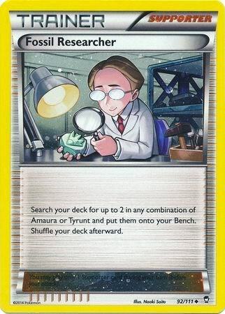 Fossil Researcher - 92/111 (Cosmos Holo) [Miscellaneous Cards & Products] 092/111