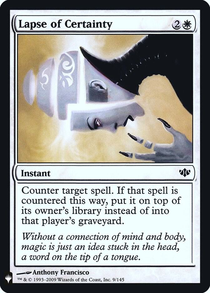 Lapse of Certainty [The List Reprints] 9