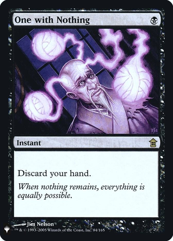 One with Nothing [The List Reprints] 84