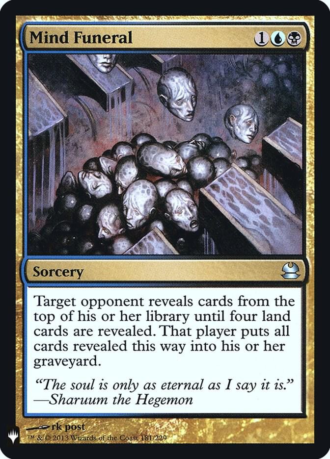 Mind Funeral [The List Reprints] 181