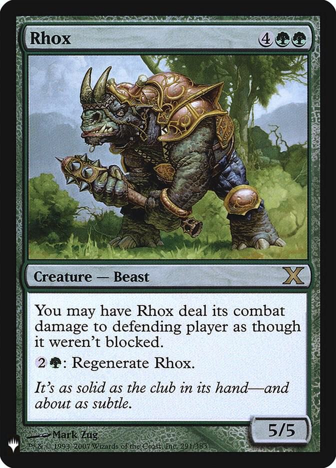 Rhox [The List Reprints] 291