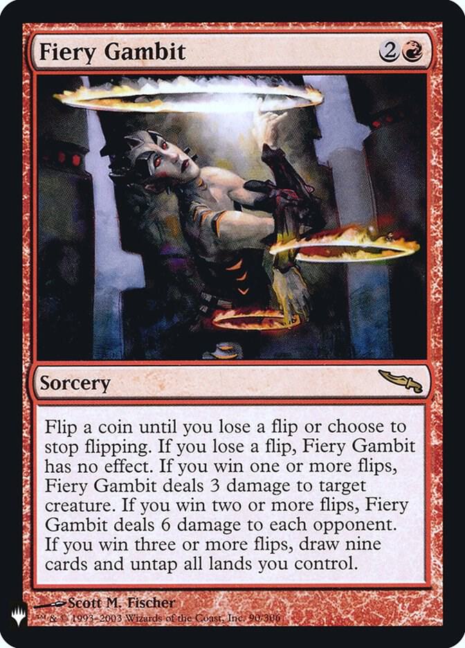 Fiery Gambit [The List Reprints] 90