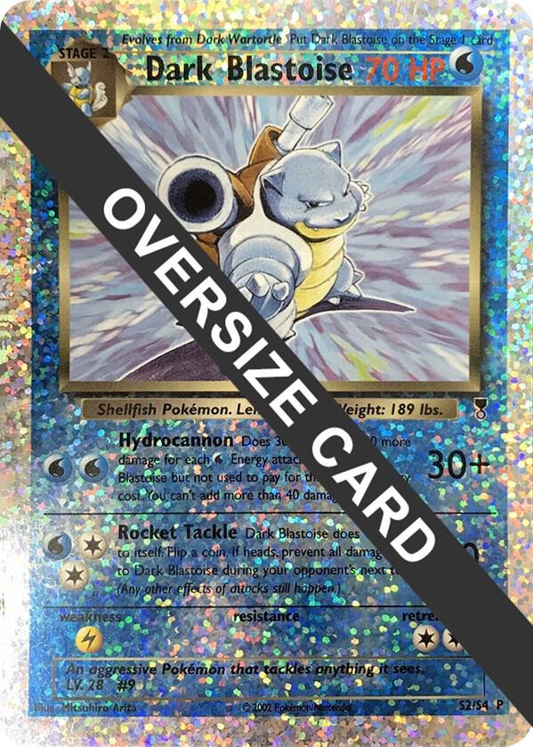 Dark Blastoise - S2/S4 (Box Topper) [Jumbo Cards] S2/S4