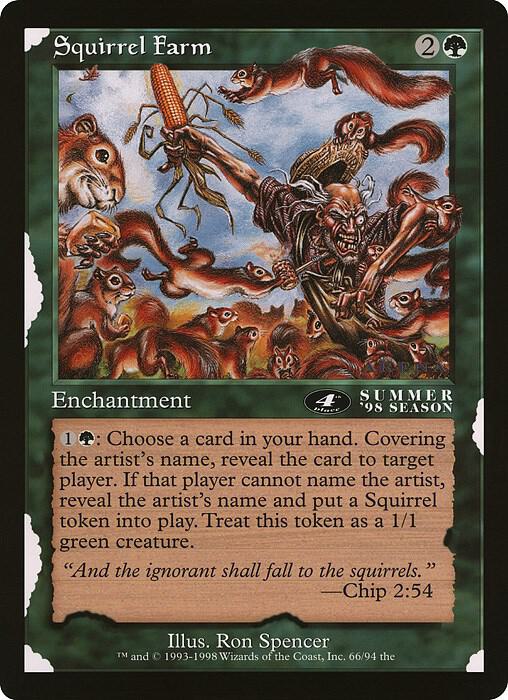 Squirrel Farm (4th Place) (Arena League) [Oversize Cards] 66