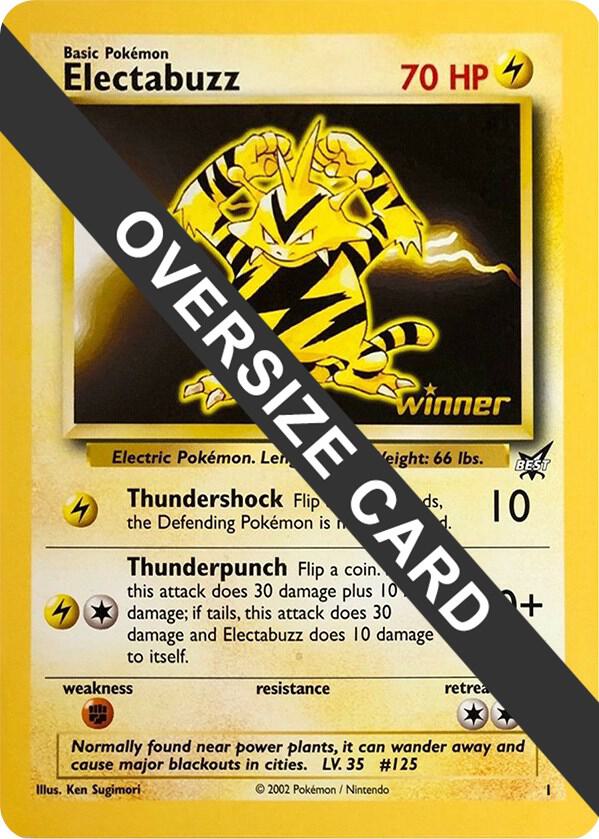 Electabuzz - 1 (Best of Game 1 Promo) [Jumbo Cards] 001
