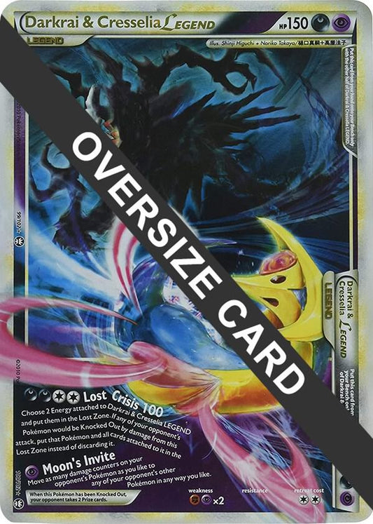 Darkrai & Cresselia Legend - 99/102 & 100/102 (Single Oversized Promo) [Jumbo Cards] 099/102 & 100/102