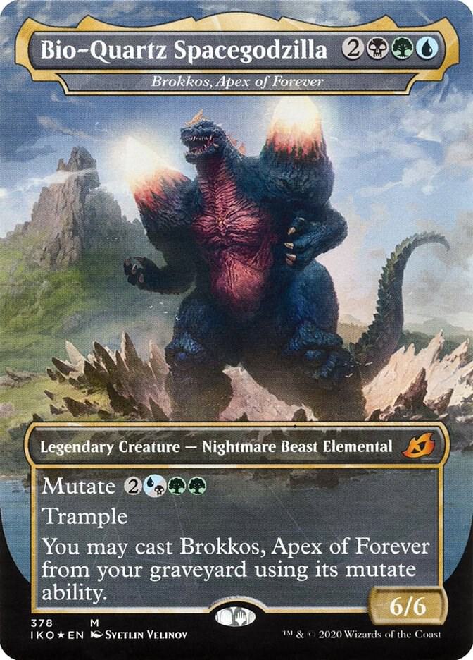 Bio-Quartz Spacegodzilla - Brokkos, Apex of Forever [Ikoria: Lair of Behemoths] 378