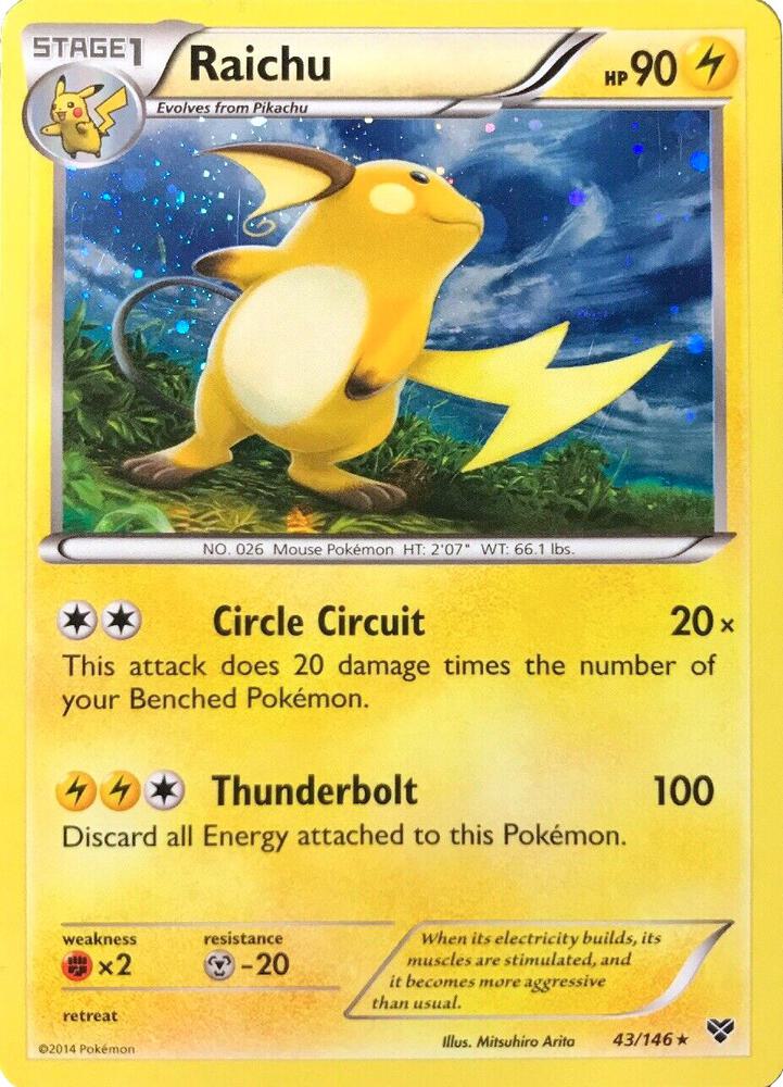 Raichu - 43/146 (Cosmos Holo) [Blister Exclusives] 043/146
