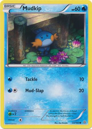 Mudkip - 33/160 (Sheen Holo) [Miscellaneous Cards & Products] 033/160