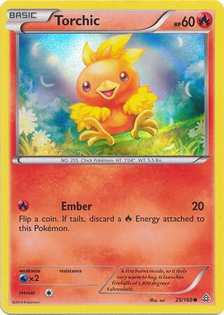 Torchic - 25/160 (Sheen Holo) [Miscellaneous Cards & Products] 025/160
