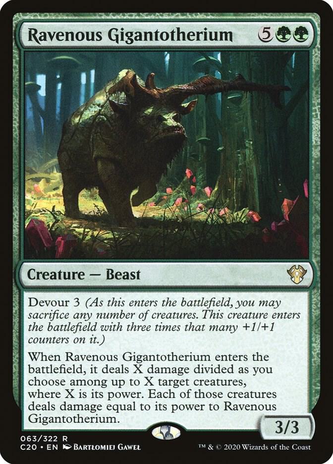 Ravenous Gigantotherium [Commander 2020] 63