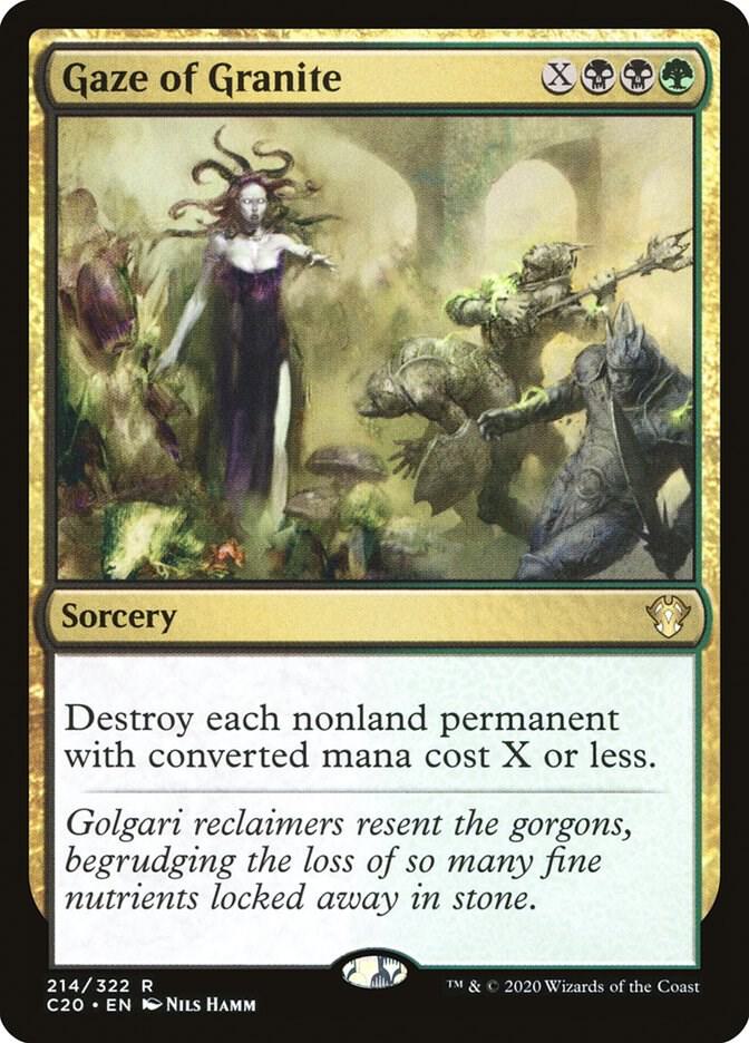 Gaze of Granite [Commander 2020] 214