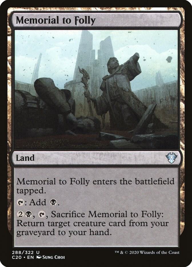 Memorial to Folly [Commander 2020] 288