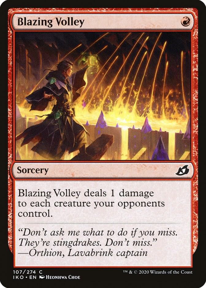Blazing Volley [Ikoria: Lair of Behemoths] 107