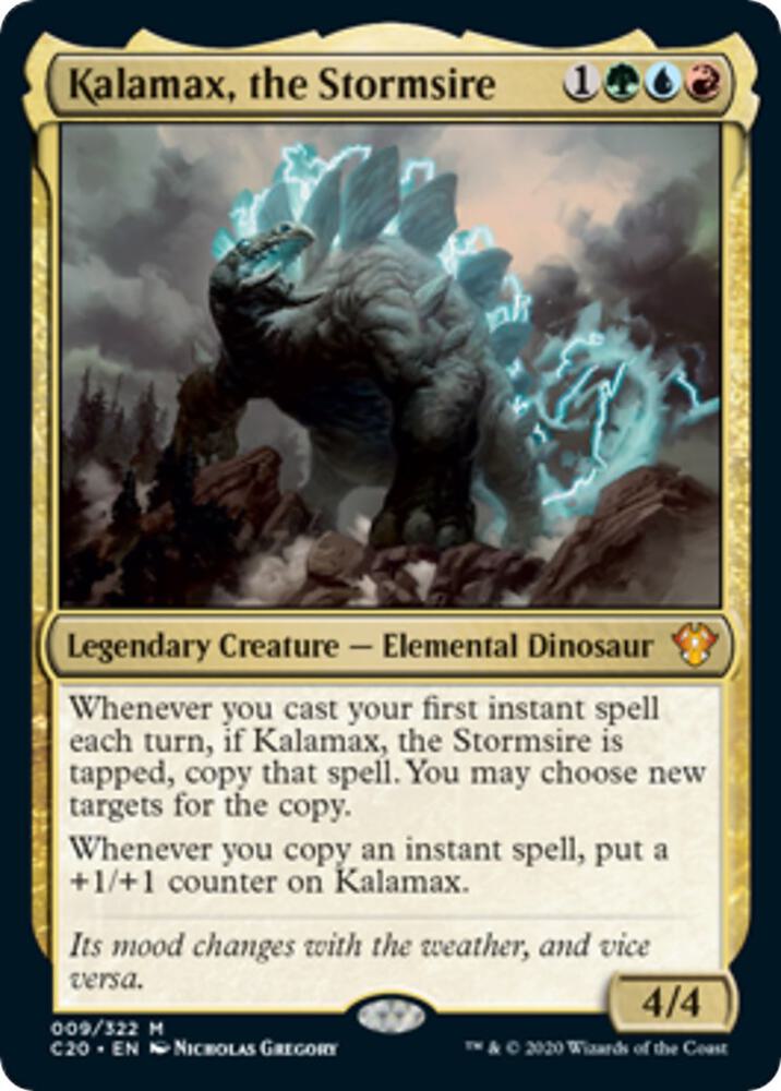 Kalamax, the Stormsire (Commander 2020) [Oversize Cards] 9