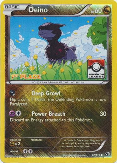 Deino - 97/113 (Pokemon League) [1st Place] [League & Championship Cards] 097/113