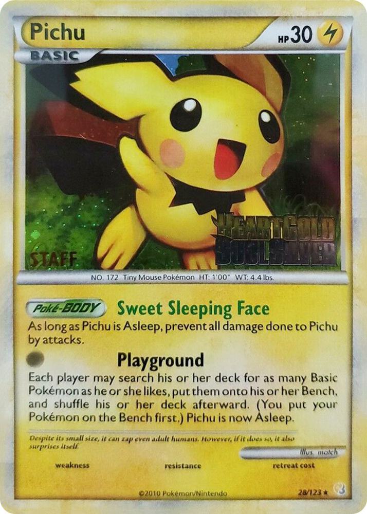 Pichu - 28/123 (Prerelease) [Staff] [Nintendo Promos] 28/123