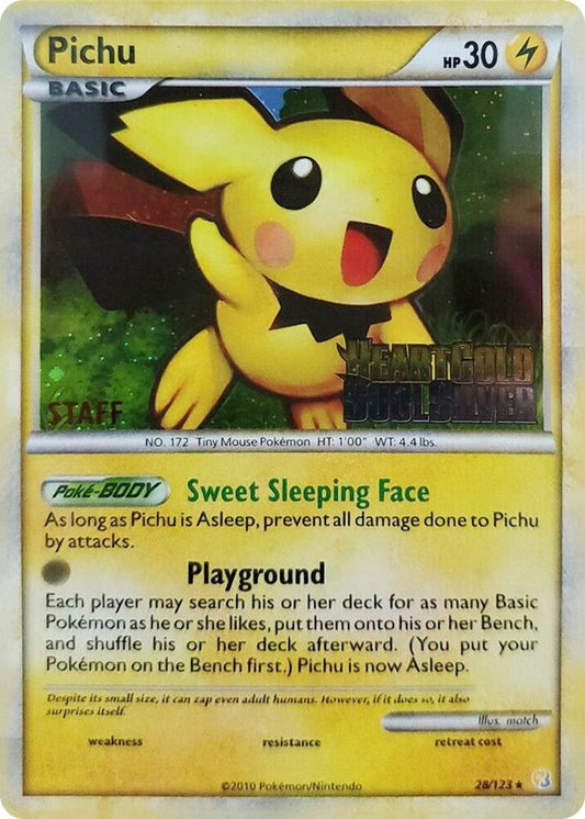 Pichu - 28/123 (Prerelease) [Staff] [Nintendo Promos] 28/123