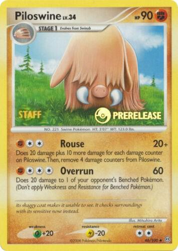 Piloswine - 46/100 (Prerelease) [Staff] [Nintendo Promos] 46/100