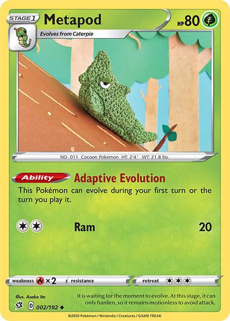 Metapod [SWSH02: Rebel Clash] 002/192