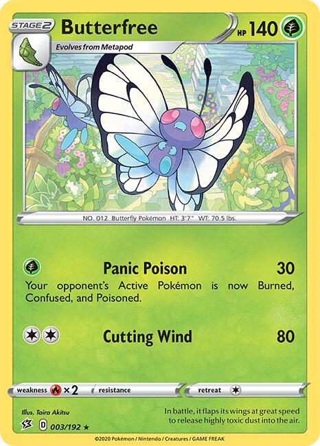 Butterfree [SWSH02: Rebel Clash] 003/192