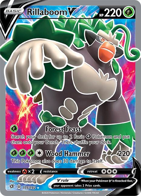 Rillaboom V (Full Art) [SWSH02: Rebel Clash] 175/192