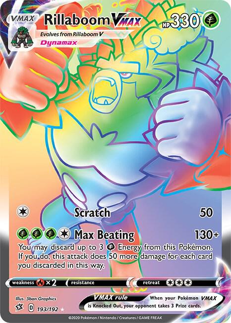Rillaboom VMAX (Secret) [SWSH02: Rebel Clash] 193/192