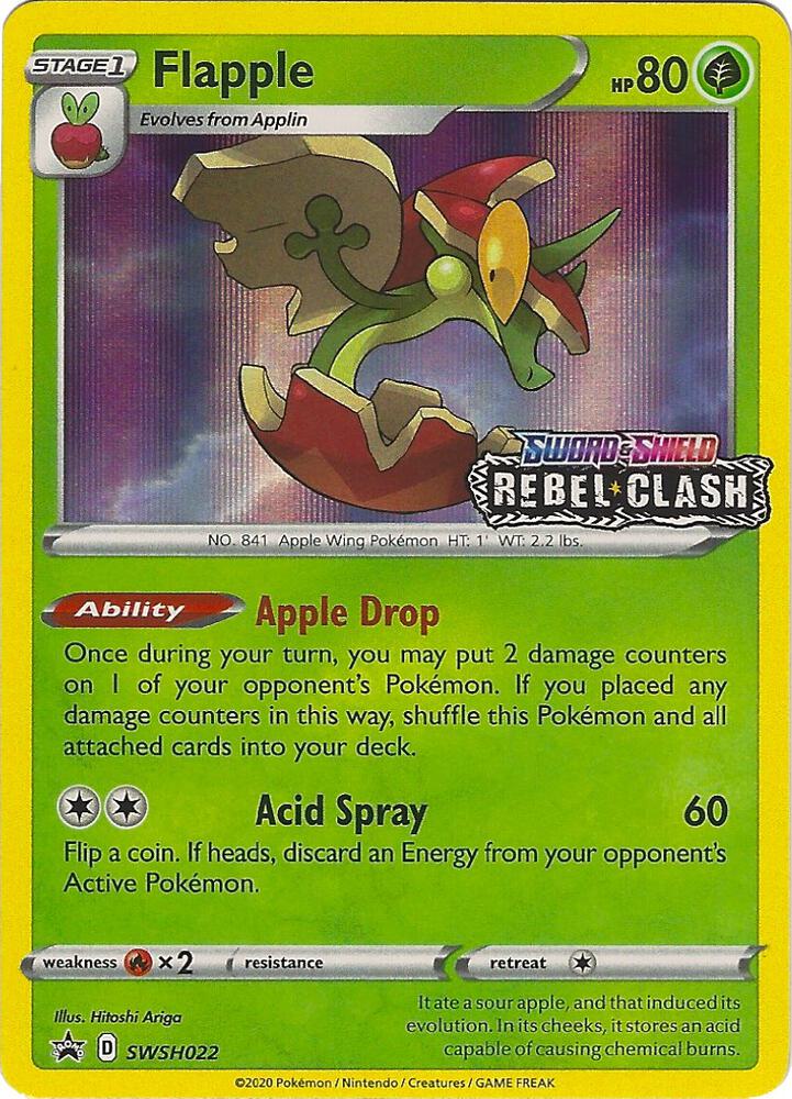Flapple - SWSH022 (Prerelease) [SWSH: Sword & Shield Promo Cards] SWSH022