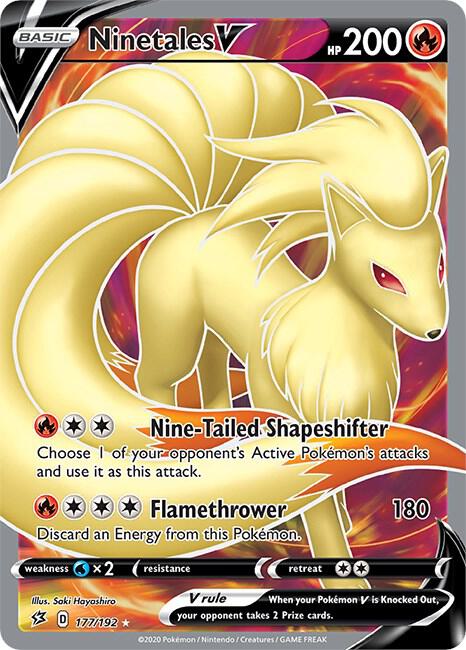 Ninetales V (Full Art) [SWSH02: Rebel Clash] 177/192