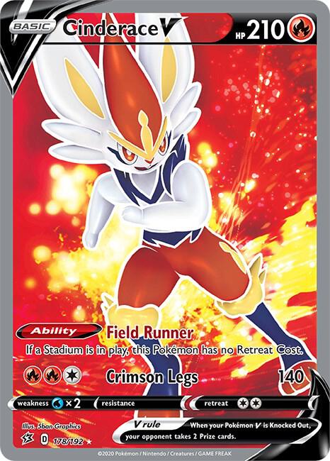 Cinderace V (Full Art) [SWSH02: Rebel Clash] 178/192