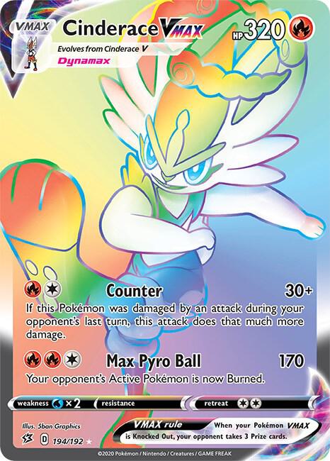 Cinderace VMAX (Secret) [SWSH02: Rebel Clash] 194/192