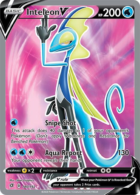 Inteleon V (Full Art) [SWSH02: Rebel Clash] 180/192