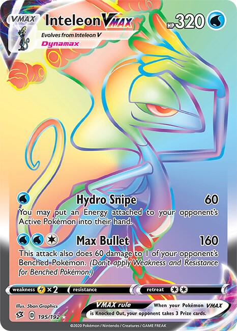 Inteleon VMAX (Secret) [SWSH02: Rebel Clash] 195/192