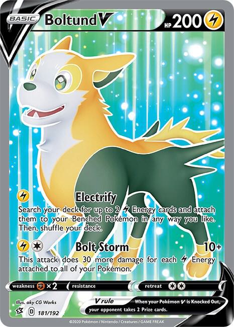 Boltund V (Full Art) [SWSH02: Rebel Clash] 181/192