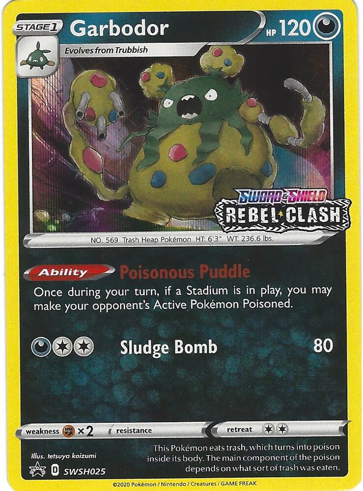 Garbodor - SWSH025 (Prerelease) [SWSH: Sword & Shield Promo Cards] SWSH025